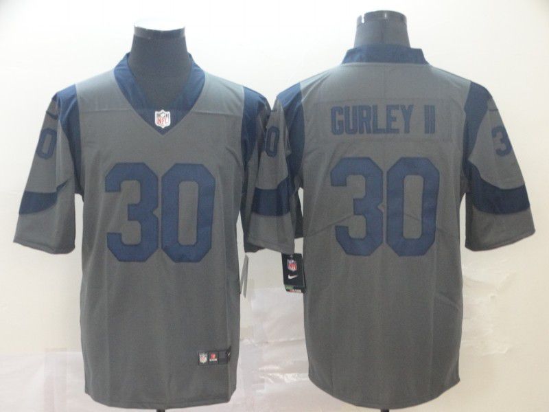 Men Los Angeles Rams #30 Gurley ii Grey Nike Vapor Untouchable Limited NFL Jersey